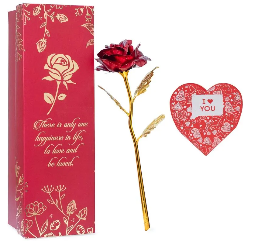 Valentine Red Rose With Heart Shape